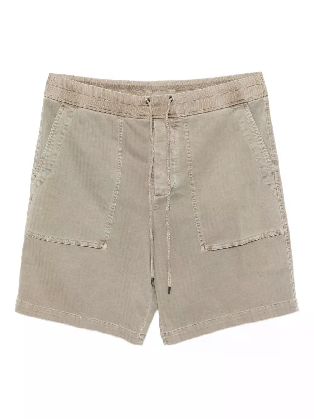 James perse Herringbone Twill Utility Shorts Size 3 Og 107 Khaki Green Hbt Army